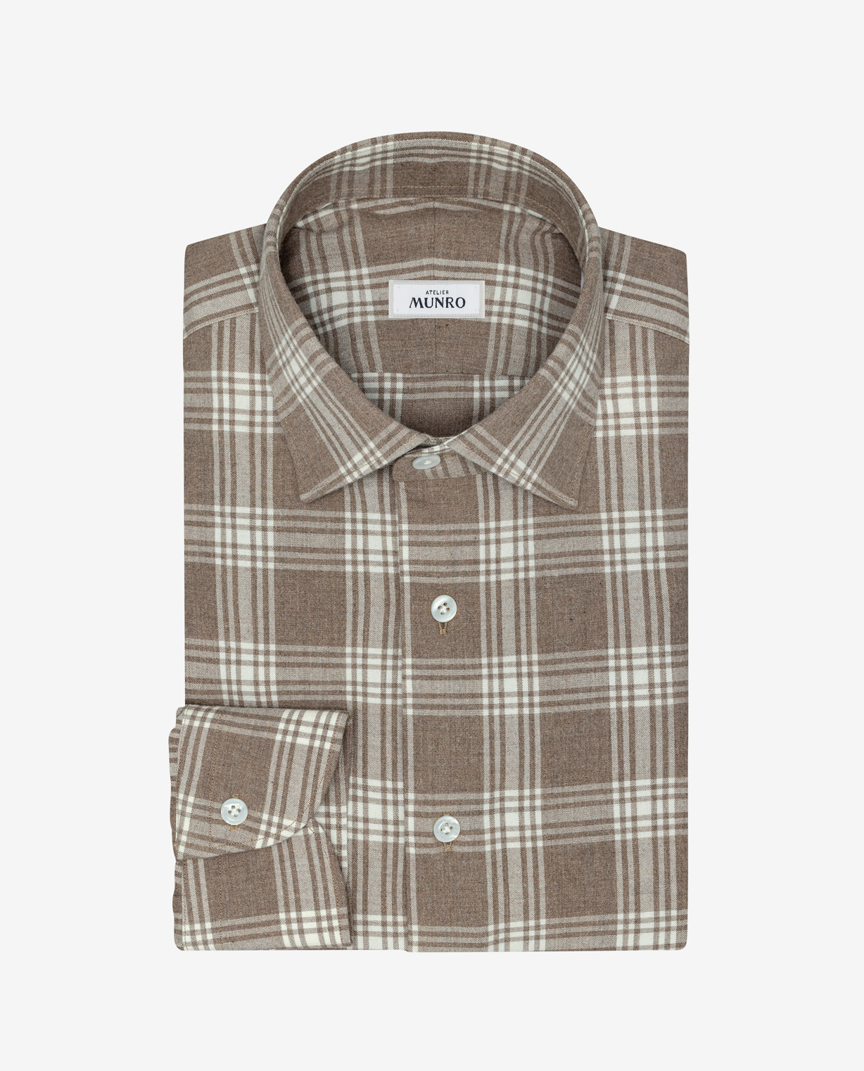 Light-Brown-Check-Cotton-Flannel-Shirt-MSHC0337-custom-shirts-b0c168811b99413c8b070c7608165d09
