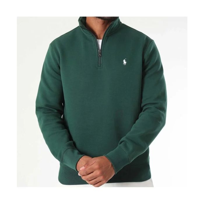 POLO Ralph Lauren groen sweatshirt met rits Hoogenboom Mode Nijmegen
