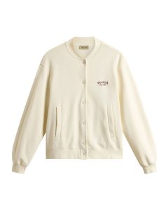 Woolrich KKatoenen College Sweatvest met Knopen