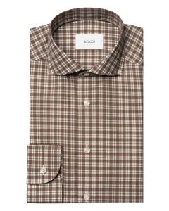 Eton – Contemporary Fit Business Shirt Bruin