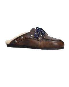 Posa boat loafer mule – Bruin