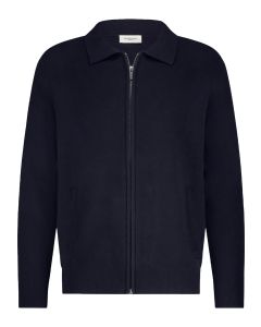 Seven Dials Wakeley Vest Rits – Blauw