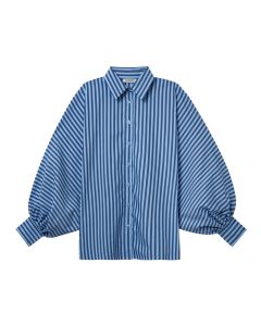 SoSUE Blouse Lange Mouw – Blauw