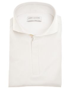 John Miller Polo Zip Slim Fit – Wit