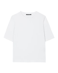Luisa Cerano Basic T-shirt Korte Mouw – Wit