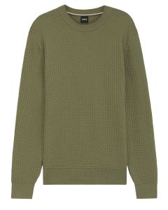 BOSS Regular Fit Trui Ronde Hals – Groen
