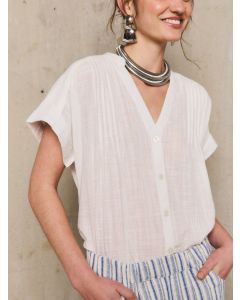 Stella Forest CANDICE blouse met korte mouwen