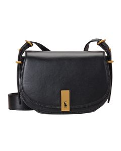 Ralph Lauren Soft Turnlock Saddle Bag – Zwart