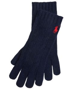 POLO Ralph Lauren Cable Knit Gloves – Blauw