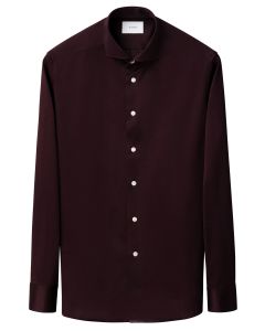 Eton Filo di Scozia Knit Shirt Slim Fit – Rood