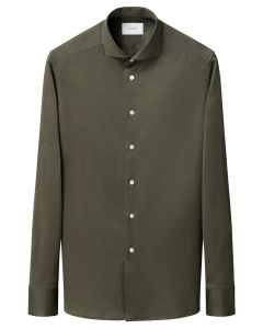 Eton Filo di Scozia Knit Shirt Slim Fit – Groen