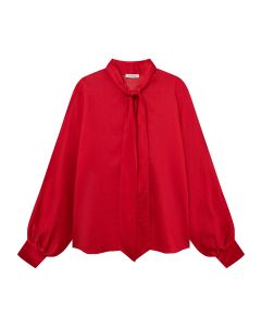 SoSUE – Antonia Strikblouse Rood
