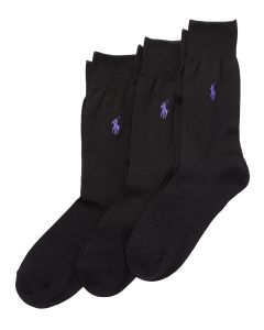 POLO Ralph Lauren 3-pack Sokken Zwart