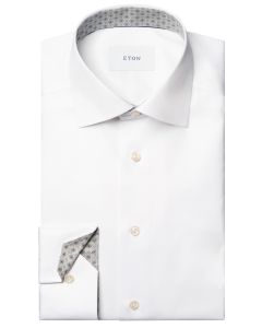 Eton Medallion Contemporary Twill Shirt – Wit