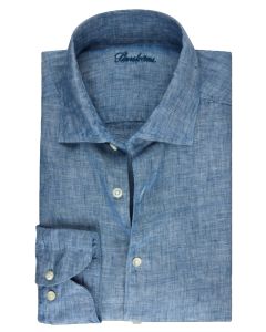 Stenströms blauw linnen overhemd Fitted body
