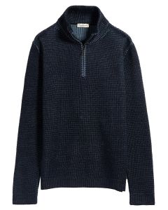 Phil Petter Gebreide Trui met Rits – Blauw
