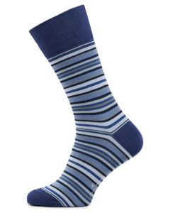 Carlo Lanza sokken blauwe streep