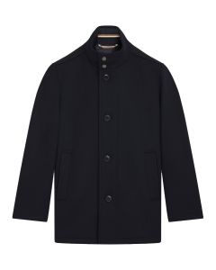 BOSS Relaxed Fit Mantel – Blauw