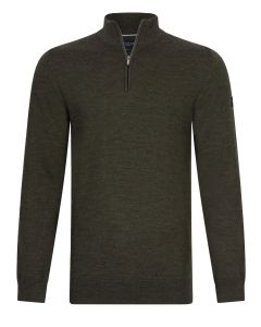 Cavallaro merino halfzip trui
