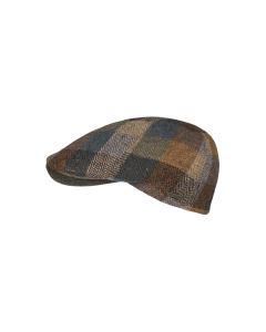 Hatland Casimir Wool Flat Cap – Patchwork