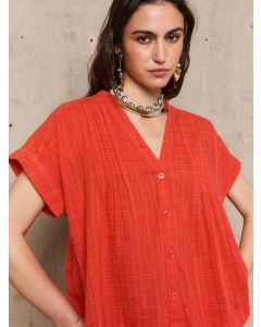 Stella Forest CANDICE blouse met korte mouwen