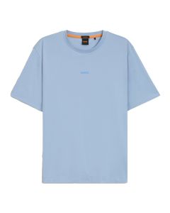 BOSS Orange Relaxed Fit T‑shirt – Lichtblauw