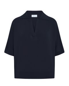 FFC oversized polo deep sea