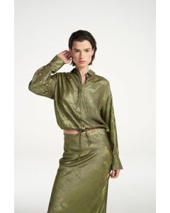 Femmes du Sud Marthe Shimmer Army blouse