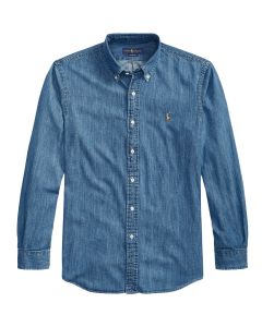 POLO Ralph Lauren Custom Fit Denim Shirt – Blauw