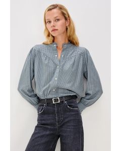 Rails Allana Blouse – Stone Blue Check