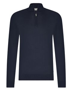 Seven Dials Saul Halfzip Trui – Blauw