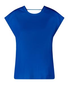 Marc Cain T-shirt met V-rug – Blauw