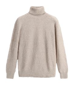 Scaglione Turtle Neck Cashmere‑Blend – Beige