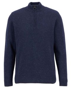 Barbour Essential Tisbury Half‑Zip Sweater – Blauw