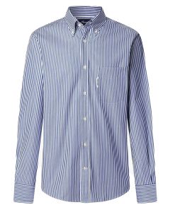Faconnable regular fit gestreept poplin shirt