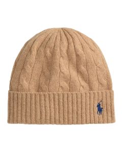 POLO Ralph Lauren Cable Knit Beanie – Camel
