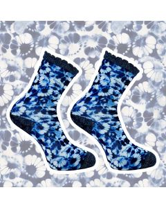 SOCK MY FEET bloeiende indigo