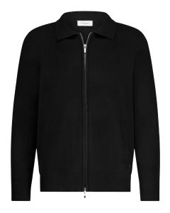 Seven Dials Wakeley Vest Rits – Zwart