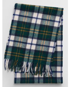 GANT wollen sjaal met ruit en visgraatmotief