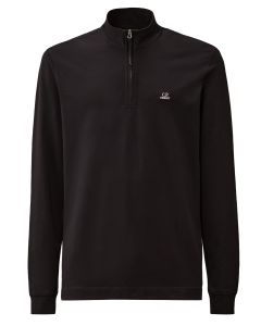C.P. Company Stretch Piquet Halfzip Polo – Blauw