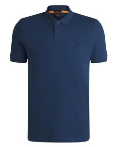 BOSS Orange Slim-fit polo van stretchkatoen