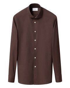 Eton Solid Signature Flanellen Shirt – Rood