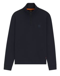 BOSS Orange Wollen Ritsvest – Blauw