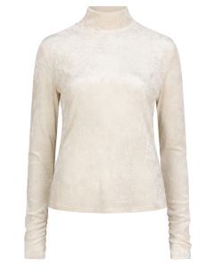 Dante 6 Olya Velvet Mesh Top – Beige