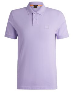 Boss Orange slim-fit polo van stretchkatoen + logo