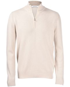 Gran Sasso Trui met Rits – Beige