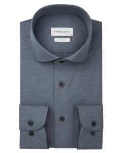 Profuomo Denim Blue Flannel Shirt – Blauw