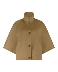 Alter Ego Liv Wollen Cape Jas – Tabacco