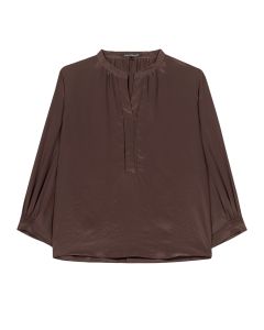 Luisa Cerano Blouse Lange Mouw – Bruin