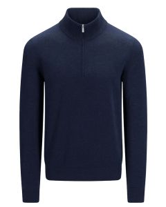 Gran Sasso Trui met Halve Rits – Blauw